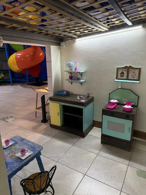 Espaço organizado para festa